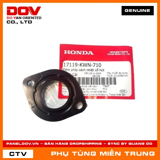 ĐỆM PHÍP CÁCH NHIỆT CỔ HÚT HONDA CHÍNH HÃNG (MÃ: 17119KWN710) — 17119KWN710