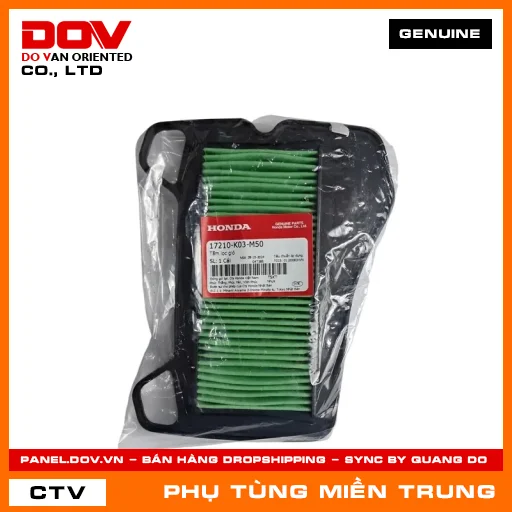 TẤM LỌC GIÓ HONDA CHÍNH HÃNG (MÃ: 17210K03M50) — 17210K03M50