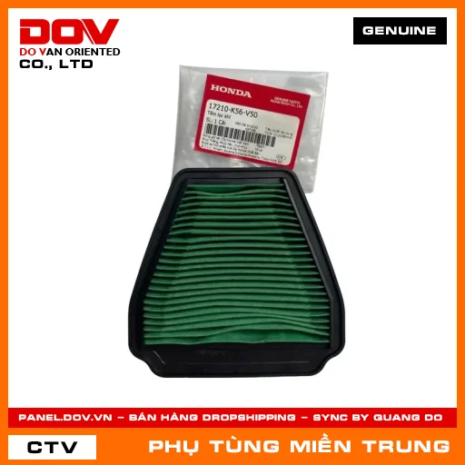 TẤM LỌC KHÍ HONDA CHÍNH HÃNG (MÃ: 17210K56V50) — 17210K56V50