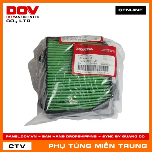 TẤM LỌC KHÍ HONDA CHÍNH HÃNG (MÃ: 17210K94T00) — 17210K94T00