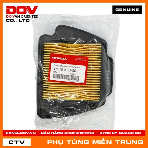 TẤM LỌC KHÍ HONDA CHÍNH HÃNG (MÃ: 17210KVB901) — 17210KVB901