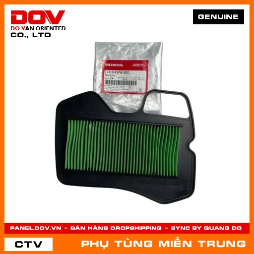 TẤM LỌC KHÍ HONDA CHÍNH HÃNG (MÃ: 17210KWWB20) — 17210KWWB20