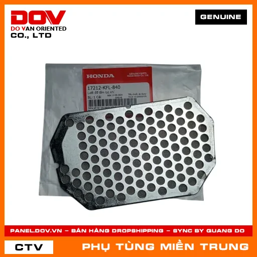 LƯỚI ĐỠ TẤM LỌC KHÍ HONDA CHÍNH HÃNG (MÃ: 17212KFL840) — 17212KFL840