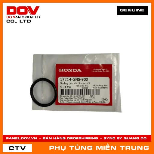 GIOĂNG BAO KÍN BẦU LỌC KHÍ HONDA CHÍNH HÃNG (MÃ: 17214GN5900) — 17214GN5900