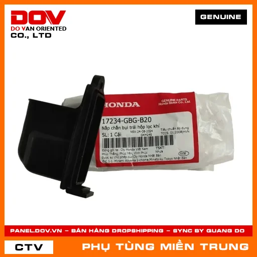 NẮP CHẮN BỤI TRÁI HỘP LỌC KHÍ HONDA CHÍNH HÃNG (MÃ: 17234GBGB20) — 17234GBGB20