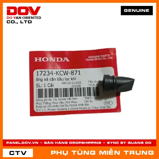 ỐNG XẢ CẶN BẦU LỌC KHÍ HONDA CHÍNH HÃNG (MÃ: 17234KCW871) — 17234KCW871