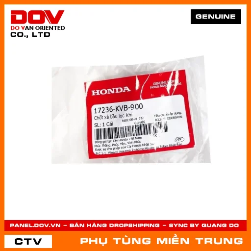 CHỐT XẢ BẦU LỌC KHÍ HONDA CHÍNH HÃNG (MÃ: 17236KVB900) — 17236KVB900