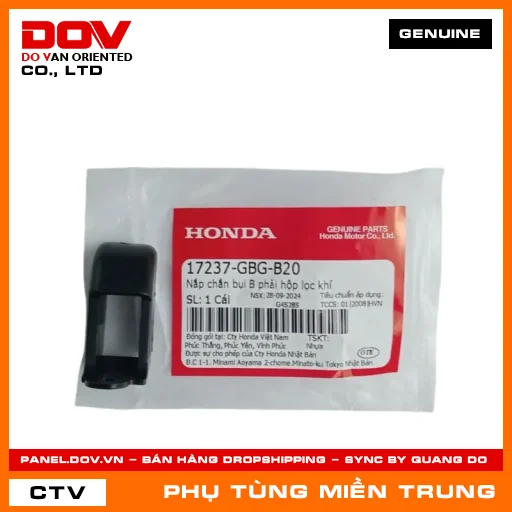 NẮP CHẮN BỤI B PHẢI HỘP LỌC KHÍ HONDA CHÍNH HÃNG (MÃ: 17237GBGB20) — 17237GBGB20