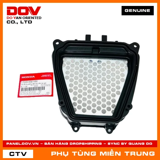 GIÁ ĐỠ & GIOĂNG ĐỆM KÍN TẤM LỌC GIÓ HONDA CHÍNH HÃNG (MÃ: 17245K56V50) — 17245K56V50