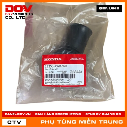 ỐNG NỐI LỌC KHÍ HONDA CHÍNH HÃNG (MÃ: 17253KWB920) — 17253KWB920
