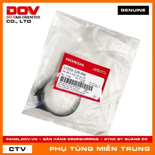 ĐAI BẮT A ỐNG NỐI LỌC KHÍ HONDA CHÍNH HÃNG (MÃ: 17255329000) — 17255329000