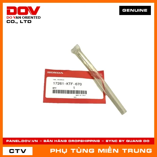 ỐNG XẢ CẶN BẦU LỌC KHÍ HONDA CHÍNH HÃNG (MÃ: 17261KTF670) — 17261KTF670