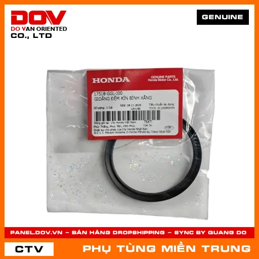 GIOĂNG ĐỆM KÍN BÌNH XĂNG HONDA CHÍNH HÃNG (MÃ: 17518GGLJ00) — 17518GGLJ00