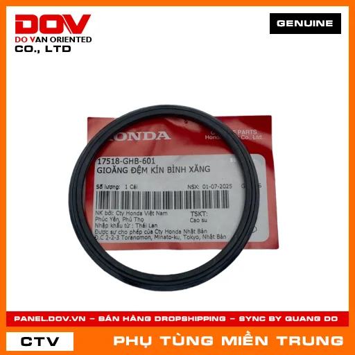 GIOĂNG ĐỆM KÍN BÌNH XĂNG HONDA CHÍNH HÃNG (MÃ: 17518GHB601) — 17518GHB601