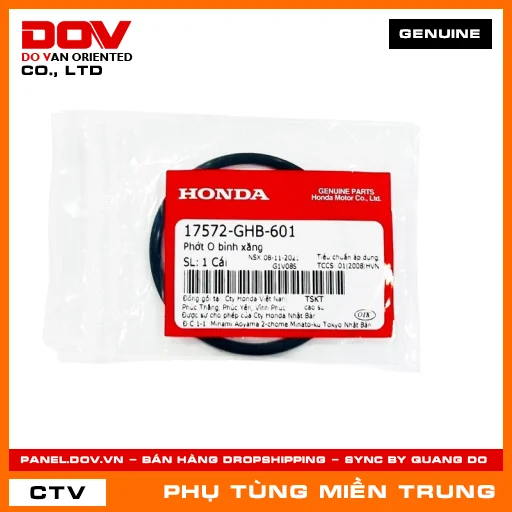 PHỚT O BÌNH XĂNG HONDA CHÍNH HÃNG (MÃ: 17572GHB610) — 17572GHB610