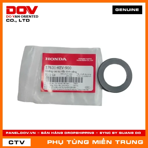 GIOĂNG CAO SU NẮP BÌNH XĂNG HONDA CHÍNH HÃNG (MÃ: 17631KEV900) — 17631KEV900