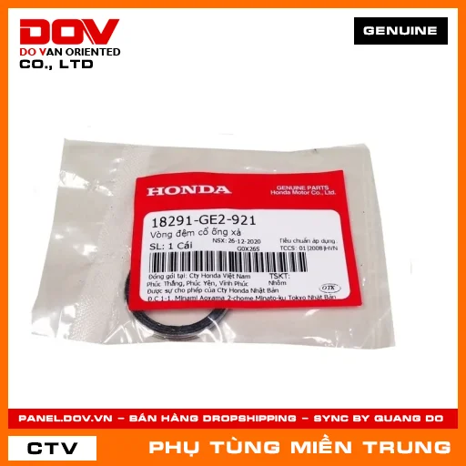VÒNG ĐỆM CỔ ỐNG XẢ HONDA CHÍNH HÃNG (MÃ: 18291GE2921) — 18291GE2921