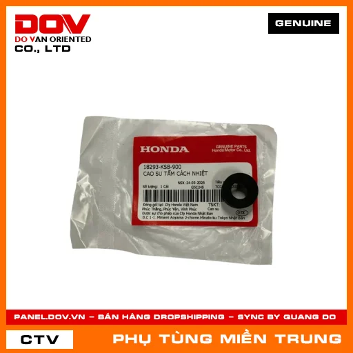 CAO SU TẤM CÁCH NHIỆT HONDA CHÍNH HÃNG (MÃ: 18293KSB900) — 18293KSB900