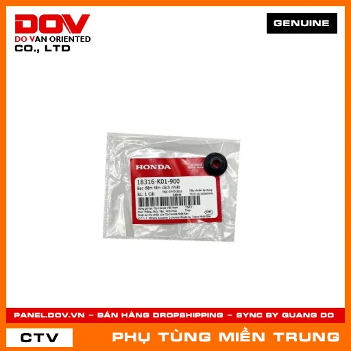BẠC ĐỆM TẤM CÁCH NHIỆT HONDA CHÍNH HÃNG (MÃ: 18316K01900) — 18316K01900