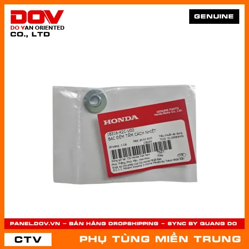 BẠC ĐỆM TẤM CÁCH NHIỆT HONDA CHÍNH HÃNG (MÃ: 18316K2CV00) — 18316K2CV00
