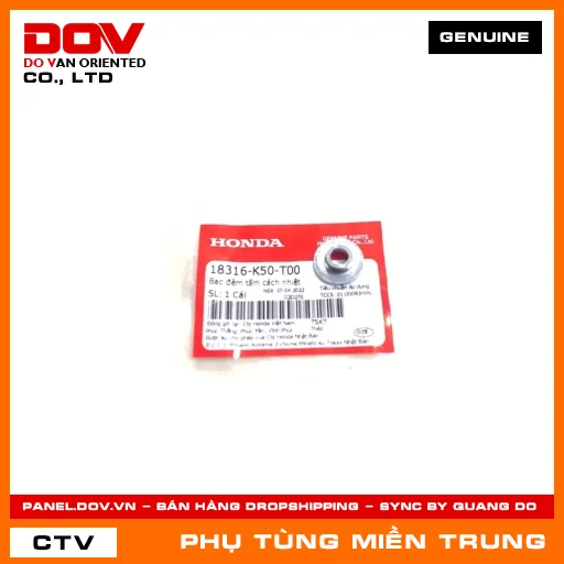 BẠC ĐỆM TẤM CÁCH NHIỆT HONDA CHÍNH HÃNG (MÃ: 18316K50T00) — 18316K50T00