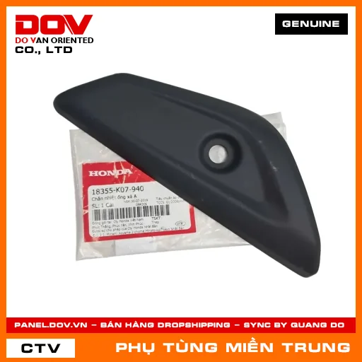 CHẮN NHIỆT ỐNG XẢ A HONDA CHÍNH HÃNG (MÃ: 18355K07940) — 18355K07940