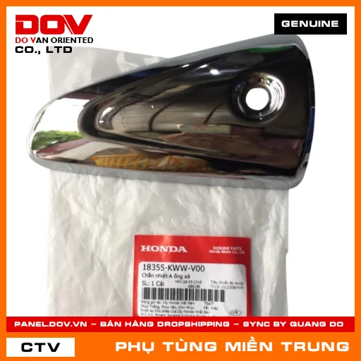 CHẮN NHIỆT A ỐNG XẢ HONDA CHÍNH HÃNG (MÃ: 18355KWWV00) — 18355KWWV00