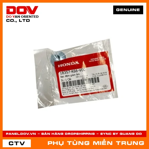 BẠC ĐỆM GIẢM ÂM HONDA CHÍNH HÃNG (MÃ: 18357K66V00) — 18357K66V00