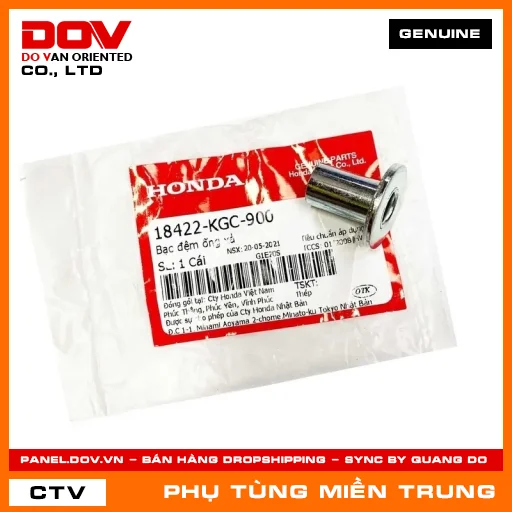 BẠC ĐỆM ỐNG XẢ HONDA CHÍNH HÃNG (MÃ: 18422KGC900) — 18422KGC900
