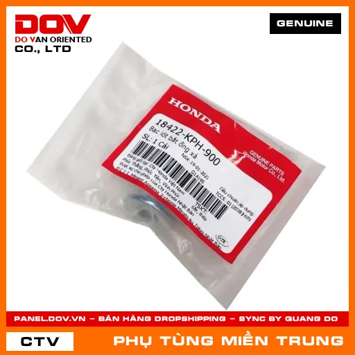 BẠC LÓT BẮT ỐNG XẢ HONDA CHÍNH HÃNG (MÃ: 18422KPH900) — 18422KPH900