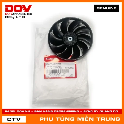CÁNH QUẠT KÉT TẢN NHIỆT HONDA CHÍNH HÃNG (MÃ: 19020KPPT01) — 19020KPPT01