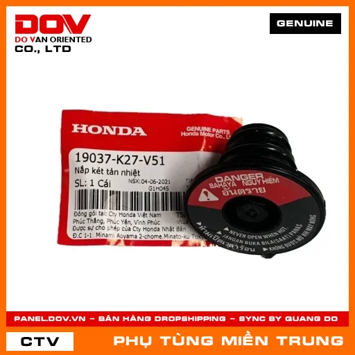 NẮP KÉT TẢN NHIỆT HONDA CHÍNH HÃNG (MÃ: 19037K27V51) — 19037K27V51