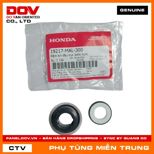 ĐỆM KÍN ĐẦU TRỤC BƠM NƯỚC HONDA CHÍNH HÃNG (MÃ: 19217MAL300) — 19217MAL300