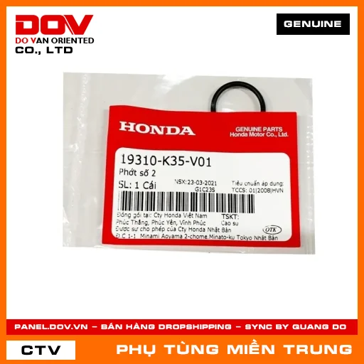 PHỚT SỐ 2 HONDA CHÍNH HÃNG (MÃ: 19310K35V01) — 19310K35V01