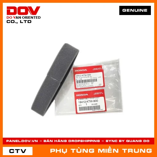 TẤM LỌC GIÓ BUỒNG DÂY ĐAI HONDA CHÍNH HÃNG (MÃ: 19412KTW900) — 19412KTW900
