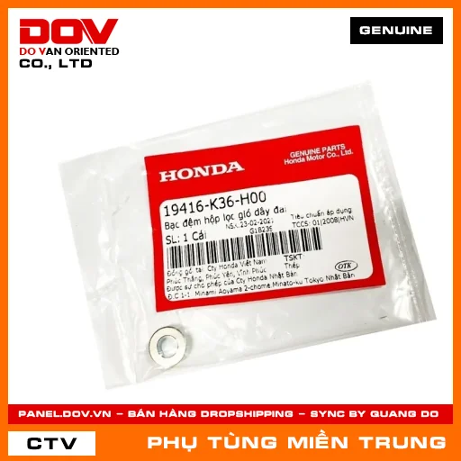 BẠC ĐỆM HỘP LỌC GIÓ DÂY ĐAI HONDA CHÍNH HÃNG (MÃ: 19416K36H00) — 19416K36H00