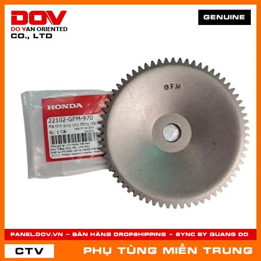 MÁ TĨNH PULY CHỦ ĐỘNG (66RĂNG) HONDA CHÍNH HÃNG (MÃ: 22102GFM970) — 22102GFM970