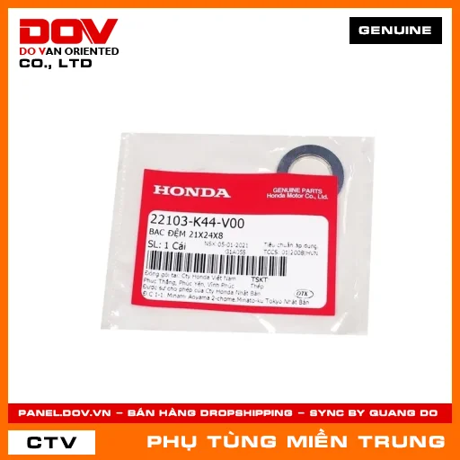 BẠC ĐỆM 21X24X8 HONDA CHÍNH HÃNG (MÃ: 22103K44V00) — 22103K44V00