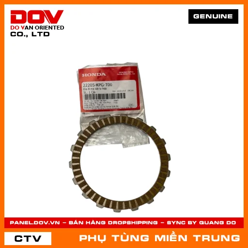 ĐĨA B MA SÁT LY HỢP HONDA CHÍNH HÃNG (MÃ: 22205KPGT00) — 22205KPGT00