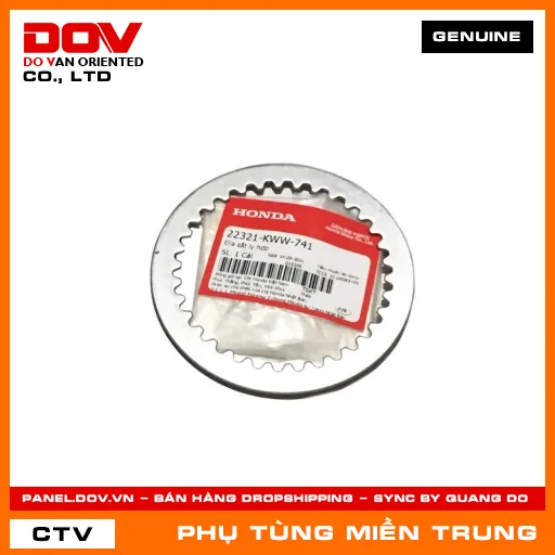 ĐĨA SẮT LY HỢP HONDA CHÍNH HÃNG (MÃ: 22321KWW741) — 22321KWW741