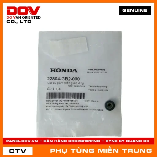 CAO SU GIẢM CHẤN GUỐC VĂNG HONDA CHÍNH HÃNG (MÃ: 22804GB2000) — 22804GB2000
