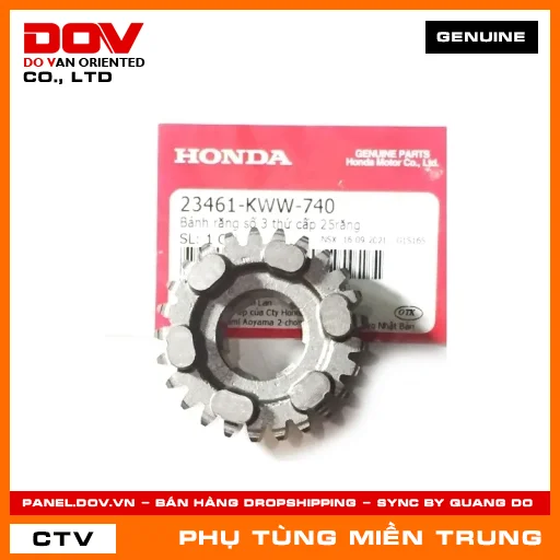 BÁNH RĂNG SỐ 3 THỨ CẤP 25RĂNG HONDA CHÍNH HÃNG (MÃ: 23461KWW740) — 23461KWW740