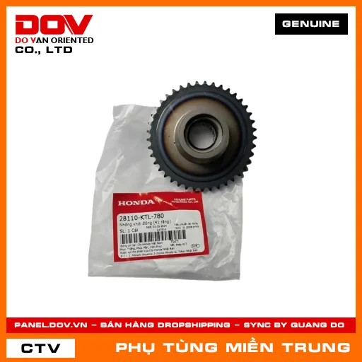NHÔNG KHỞI ĐỘNG (41 RĂNG) HONDA CHÍNH HÃNG (MÃ: 28110KTL780) — 28110KTL780