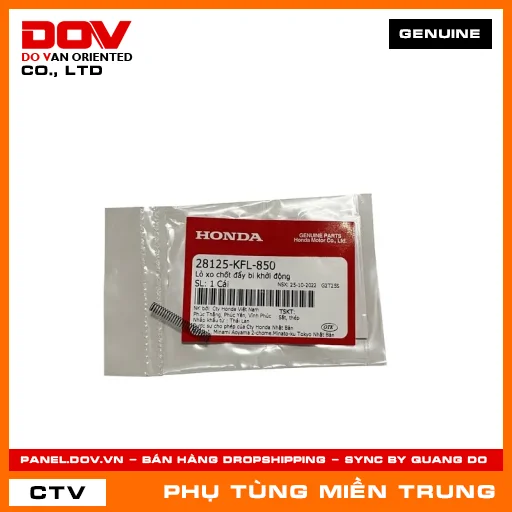 LÒ XO CHỐT ĐẨY BI KHỞI ĐỘNG HONDA CHÍNH HÃNG (MÃ: 28125KFL850) — 28125KFL850