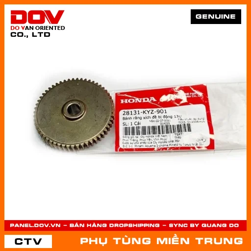 BÁNH RĂNG XÍCH ĐỀ BỊ ĐỘNG 17R/ HONDA CHÍNH HÃNG (MÃ: 28131KYZ901) — 28131KYZ901