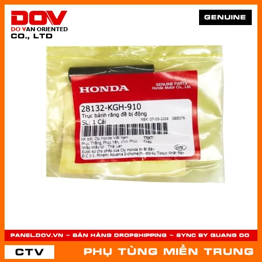 TRỤC BÁNH RĂNG ĐỀ BỊ ĐỘNG HONDA CHÍNH HÃNG (MÃ: 28132KGH910) — 28132KGH910