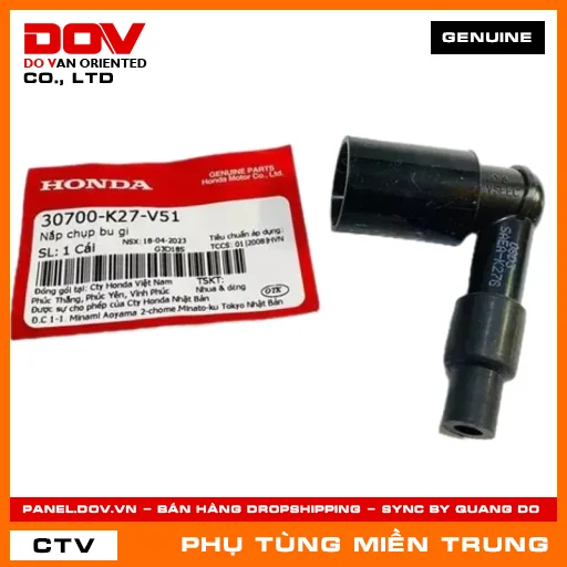 NẮP CHỤP BU GI HONDA CHÍNH HÃNG (MÃ: 30700K27V51) — 30700K27V51