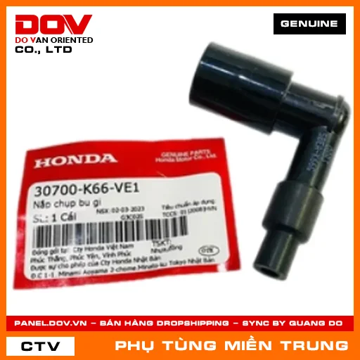 NẮP CHỤP BU GI HONDA CHÍNH HÃNG (MÃ: 30700K66VE1) — 30700K66VE1