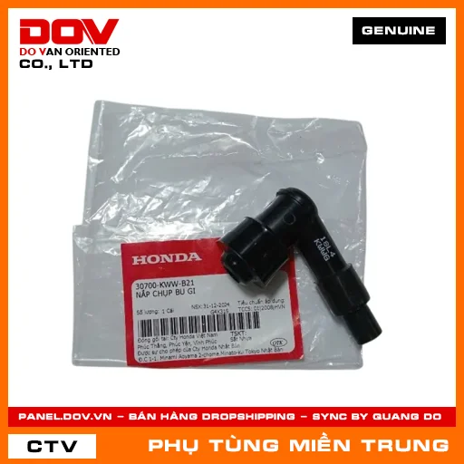 NẮP CHỤP BU GI HONDA CHÍNH HÃNG (MÃ: 30700KWWB21) — 30700KWWB21