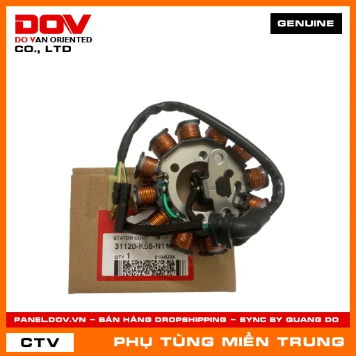 CUỘN DÂY MÁY PHÁT ĐIỆN HONDA CHÍNH HÃNG (MÃ: 31120K56N11) — 31120K56N11